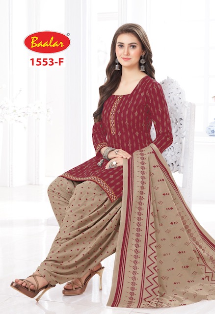 Baalar 1553 A To F Daily Wear Wholesale Printed Cotton Dress Material